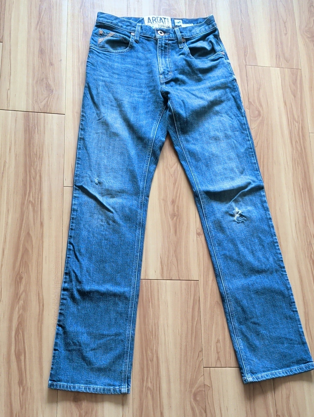 Ariat Men's Blue Vintage Straight-Leg Jeans